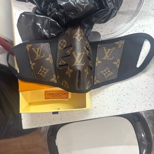 Louis Vuitton Monogram Black and Brown Mask